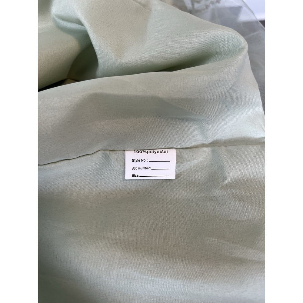 Green Floral Midi Dress with Sheer Puff Sleeves - Picture 11 of 12
